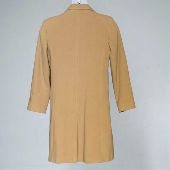 Vintage Marvin Richards Wool Walking Coat Camel Tan Long Overcoat Women’s Large - Picture 2 of 7